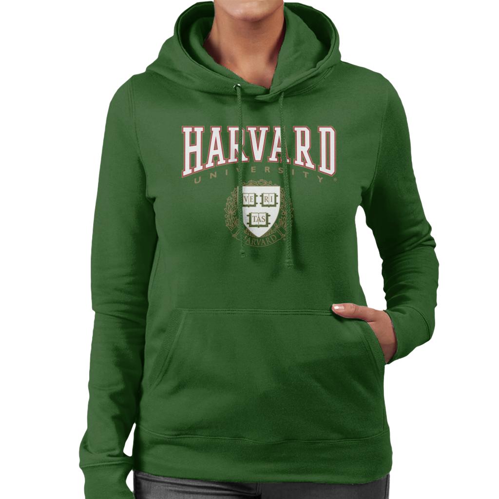 Harvard University Classic Crest Women's Hooded Sweatshirt-ALL + EVERY