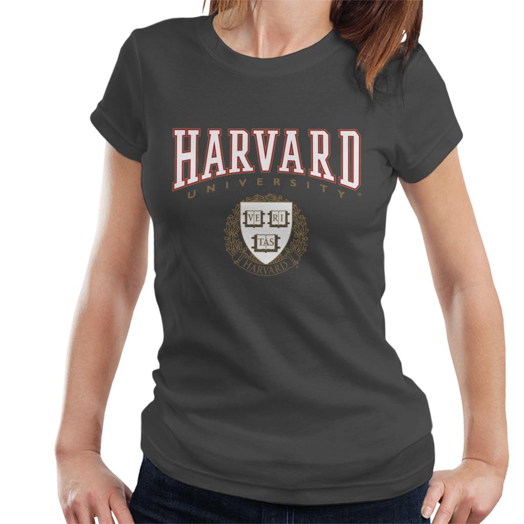 Harvard University Classic Crest Women's T-Shirt-ALL + EVERY