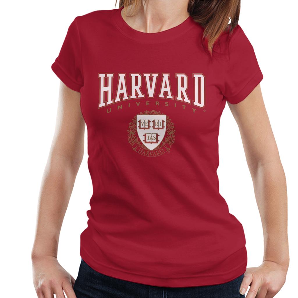 Harvard University Classic Crest Women's T-Shirt-ALL + EVERY