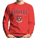 Sweat-shirt Homme Harvard University Veritas - Rouge, Coupe Classique, 100% Coton, Licence Officielle - 5