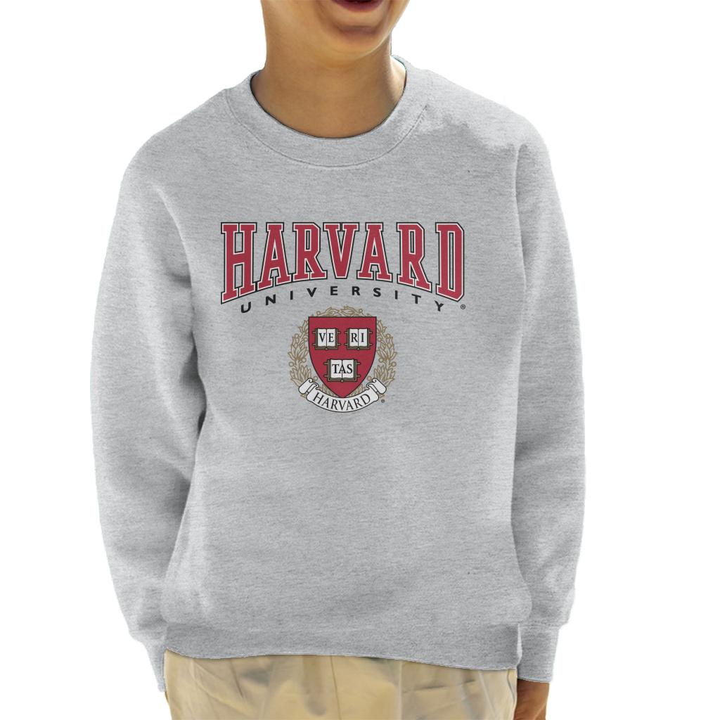 Harvard University Veritas Red Crest Kid's Sweatshirt-ALL + EVERY