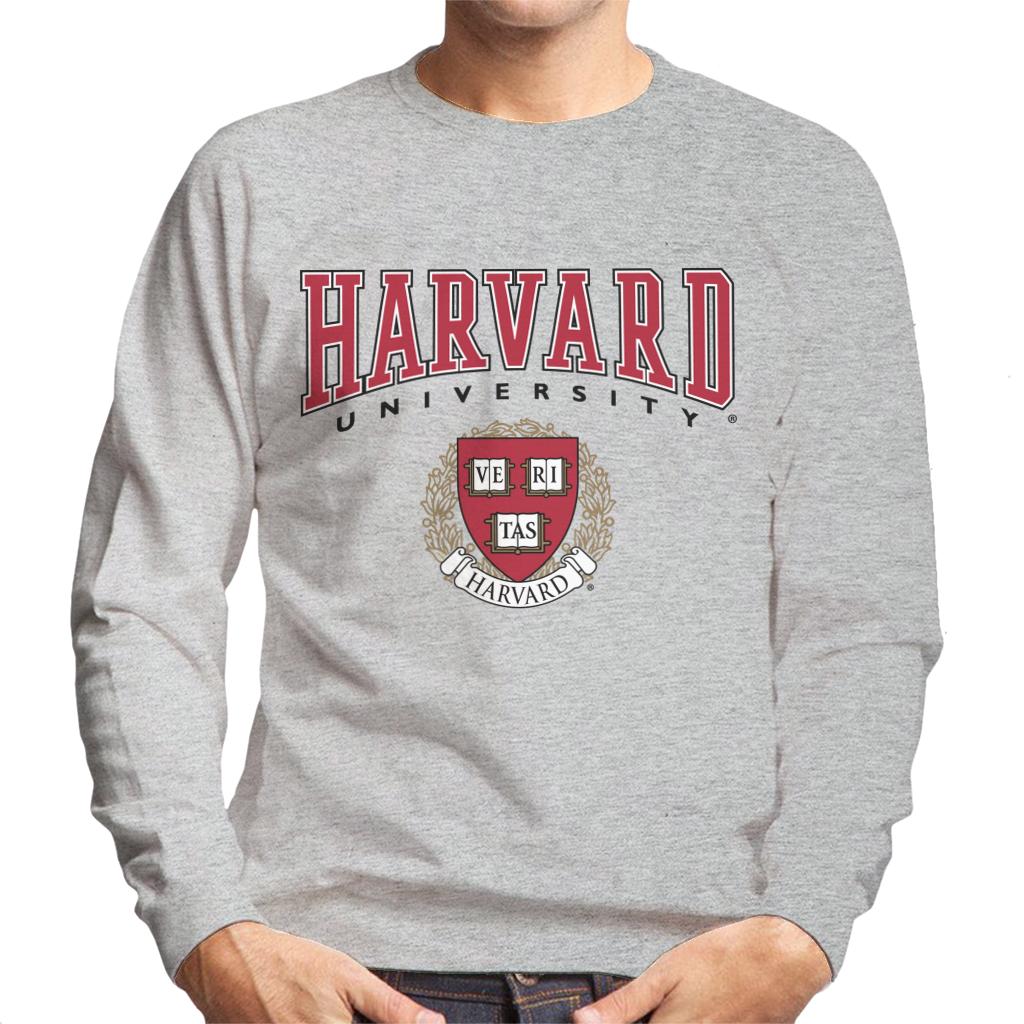 Harvard University Veritas Red Crest Men's Sweatshirt-ALL + EVERY