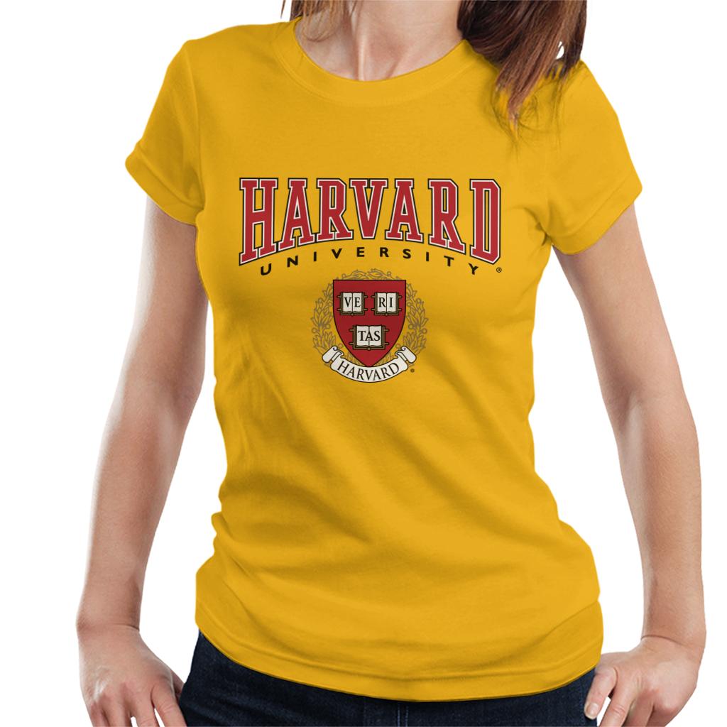 Harvard University Veritas Red Crest Women's T-Shirt-ALL + EVERY