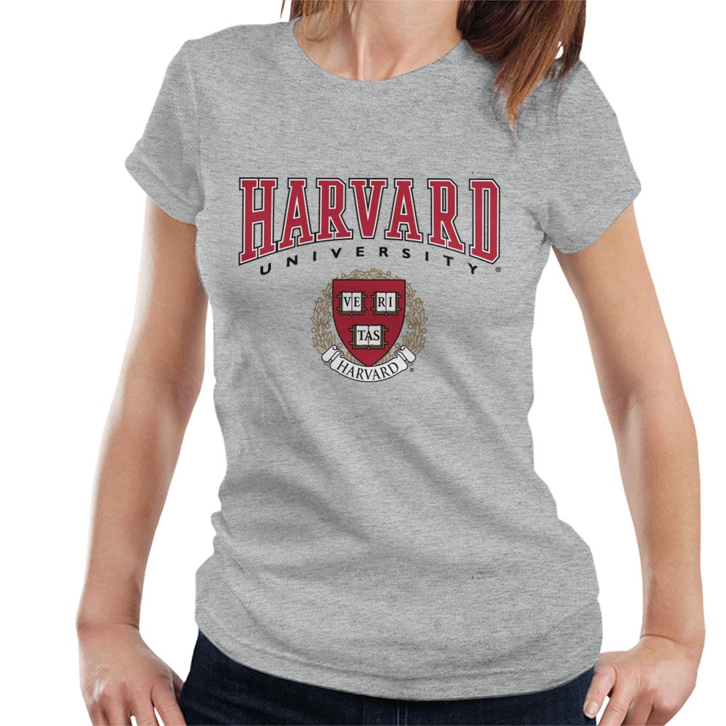 Harvard University Veritas Red Crest Women's T-Shirt-ALL + EVERY