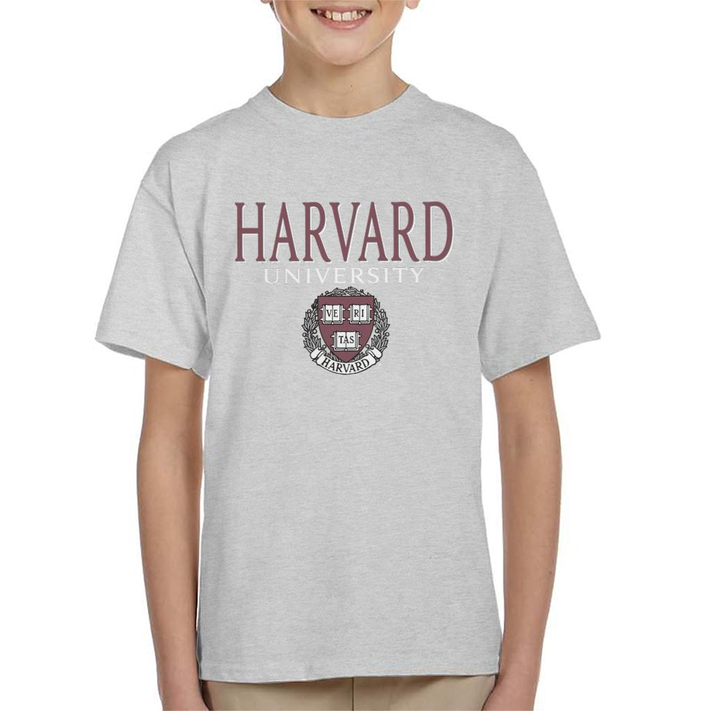 Harvard University Faded Veritas Crest Kid's T-Shirt-ALL + EVERY