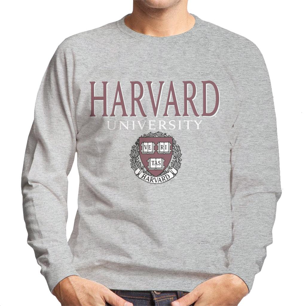 Harvard University Faded Veritas Crest Men's Sweatshirt-ALL + EVERY