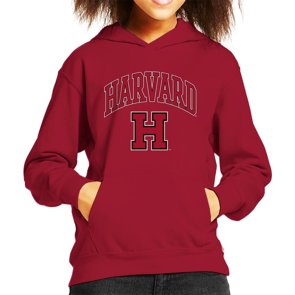 Harvard University Varsity Sports Logo Kid's Hooded Sweatshirt-ALL + EVERY