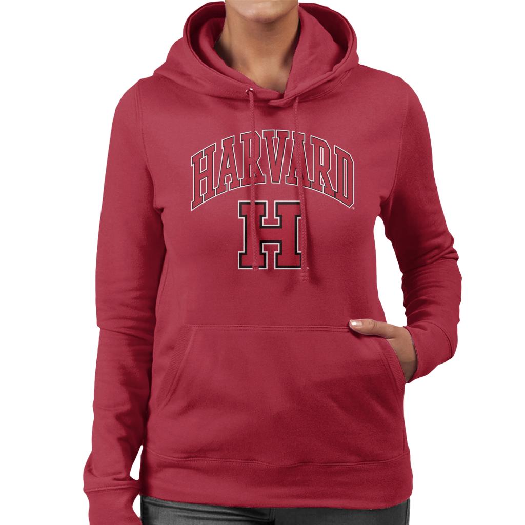 Harvard University Varsity Sports Logo Women's Hooded Sweatshirt-ALL + EVERY