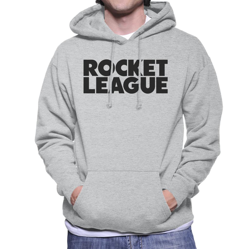 Rocket League Black Classic Logo Men's Hooded Sweatshirt-ALL + EVERY