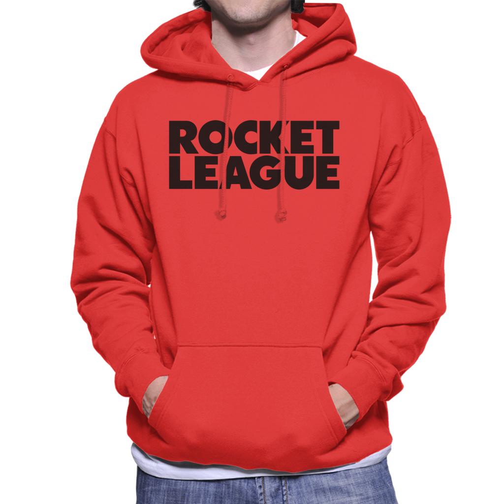 Rocket League Black Classic Logo Men's Hooded Sweatshirt-ALL + EVERY