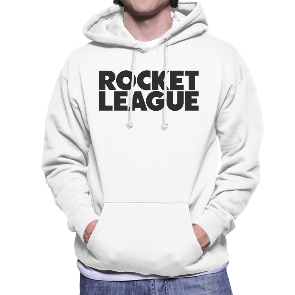 Rocket League Black Classic Logo Men's Hooded Sweatshirt-ALL + EVERY