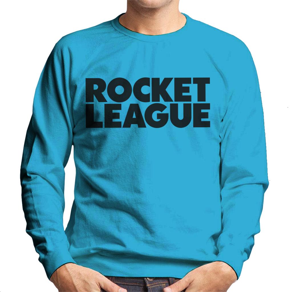 Rocket League Black Classic Logo Men's Sweatshirt-ALL + EVERY