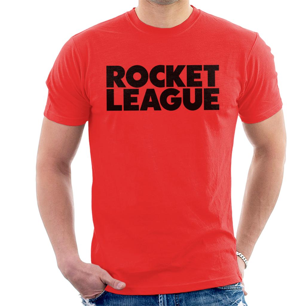 Rocket League Black Classic Logo Men's T-Shirt-ALL + EVERY