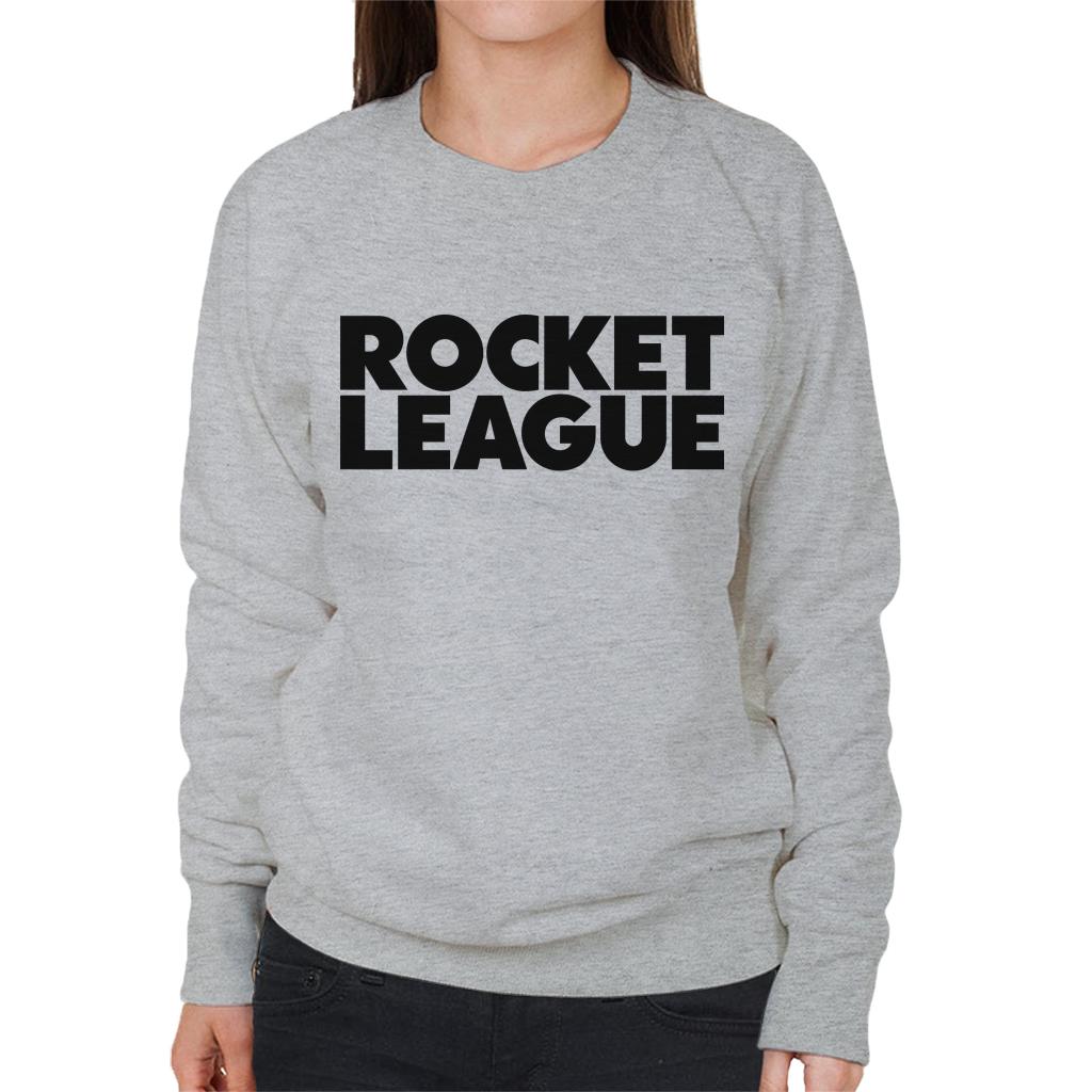 Rocket League Black Classic Logo Women's Sweatshirt-ALL + EVERY