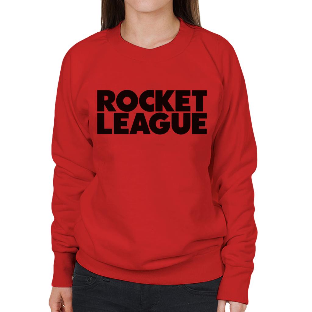 Rocket League Black Classic Logo Women's Sweatshirt-ALL + EVERY