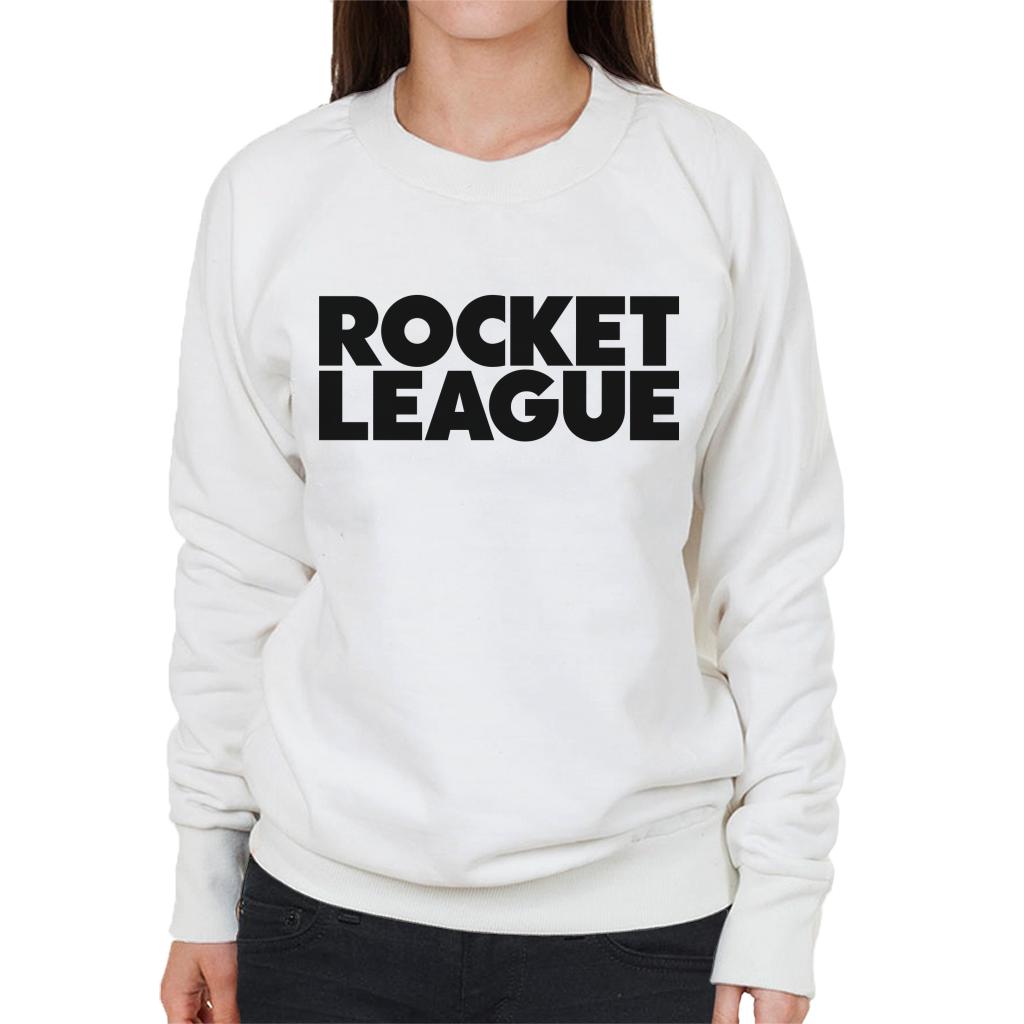 Rocket League Black Classic Logo Women's Sweatshirt-ALL + EVERY