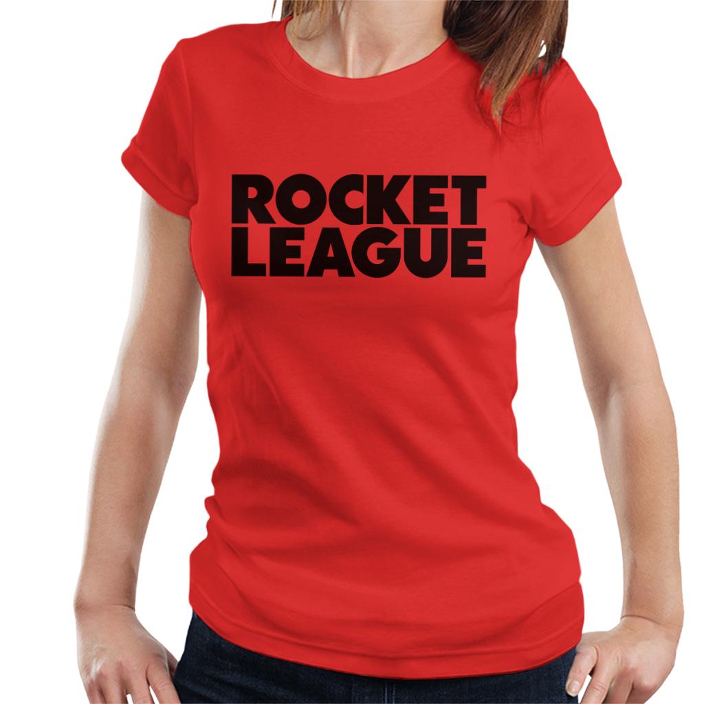 Rocket League Black Classic Logo Women's T-Shirt-ALL + EVERY