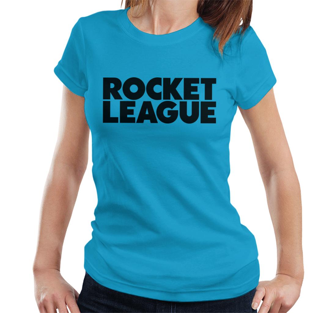 Rocket League Black Classic Logo Women's T-Shirt-ALL + EVERY