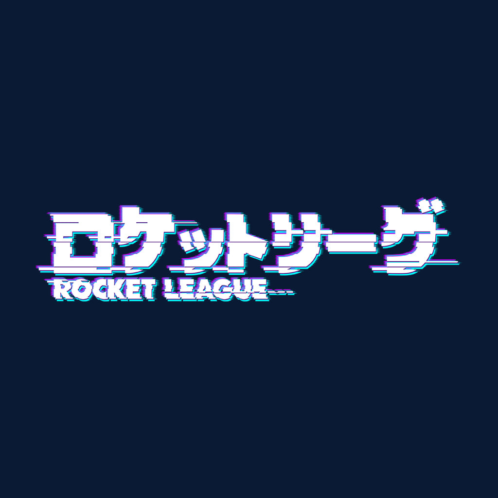 Rocket League Light Tokyo Glitch Logo Men's Sweatshirt-ALL + EVERY