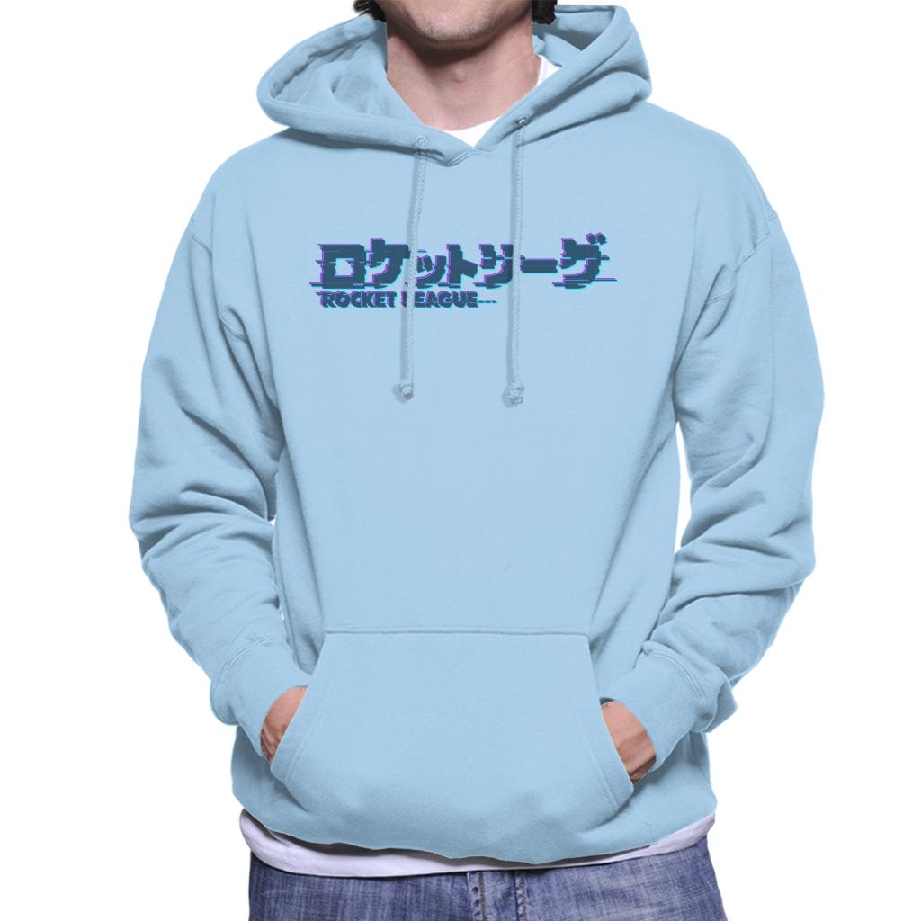 Rocket League Dark Tokyo Logo Glitch Men's Hooded Sweatshirt-ALL + EVERY