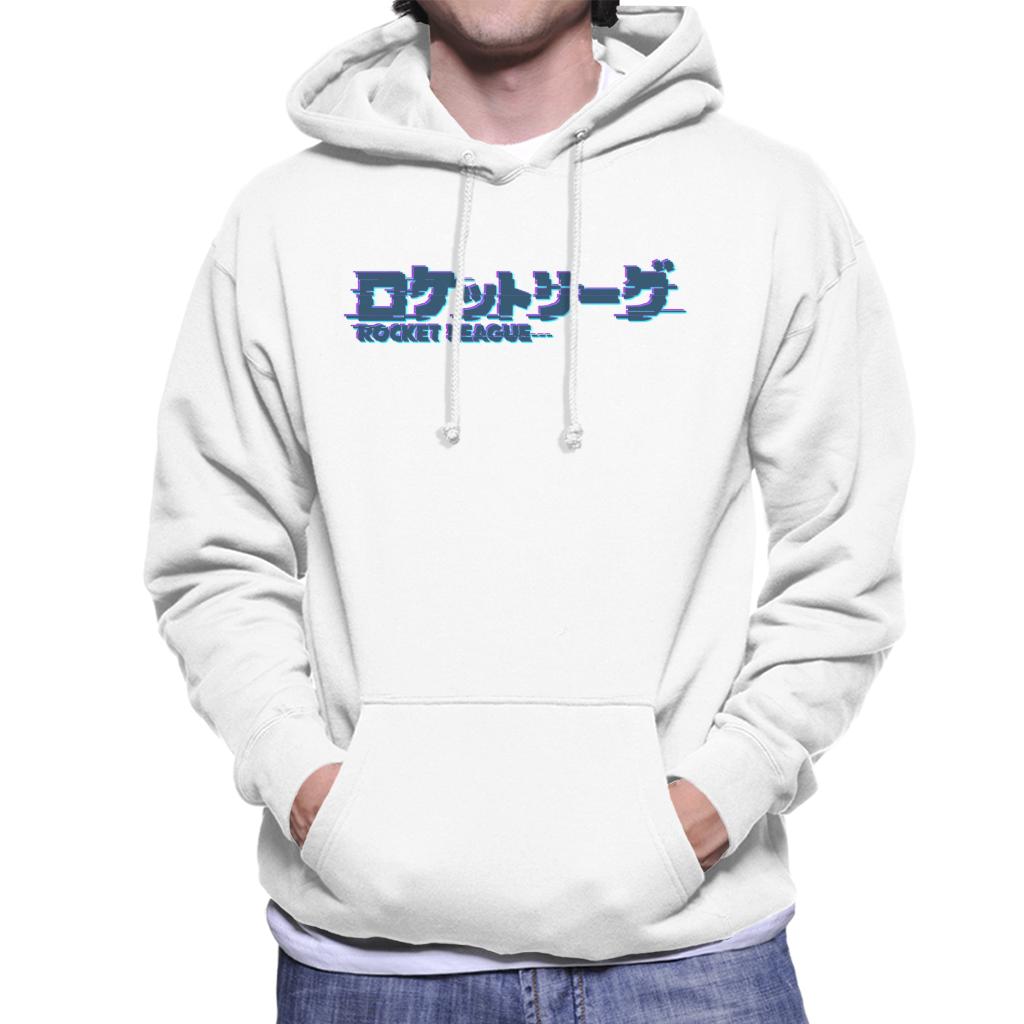 Rocket League Dark Tokyo Logo Glitch Men's Hooded Sweatshirt-ALL + EVERY