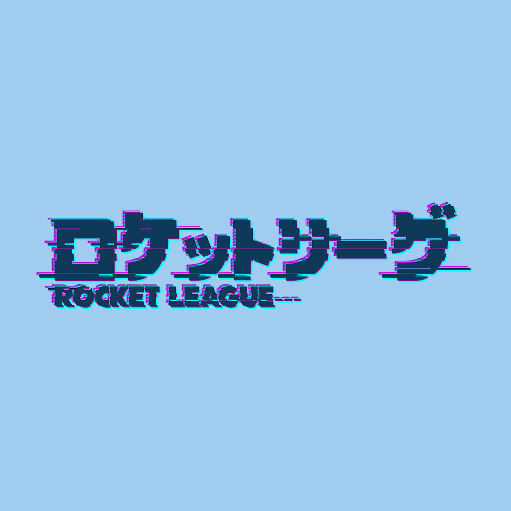 Rocket League Dark Tokyo Logo Glitch Men's Sweatshirt-ALL + EVERY
