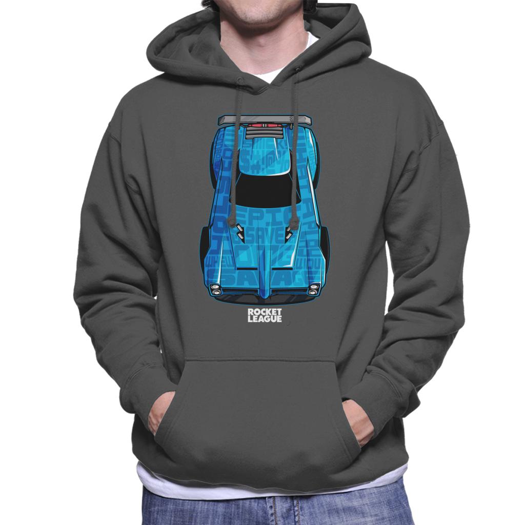 Rocket League Blue Dominus Men's Hooded Sweatshirt-ALL + EVERY