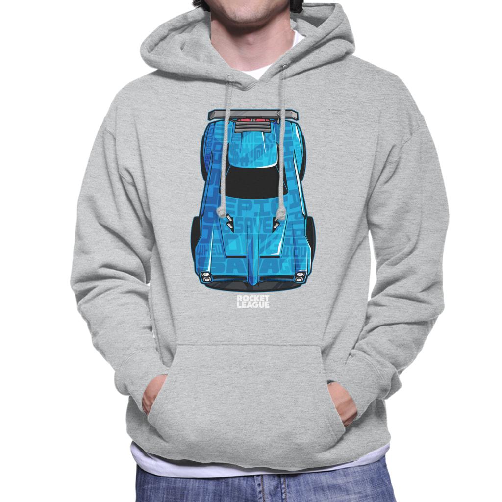 Rocket League Blue Dominus Men's Hooded Sweatshirt-ALL + EVERY