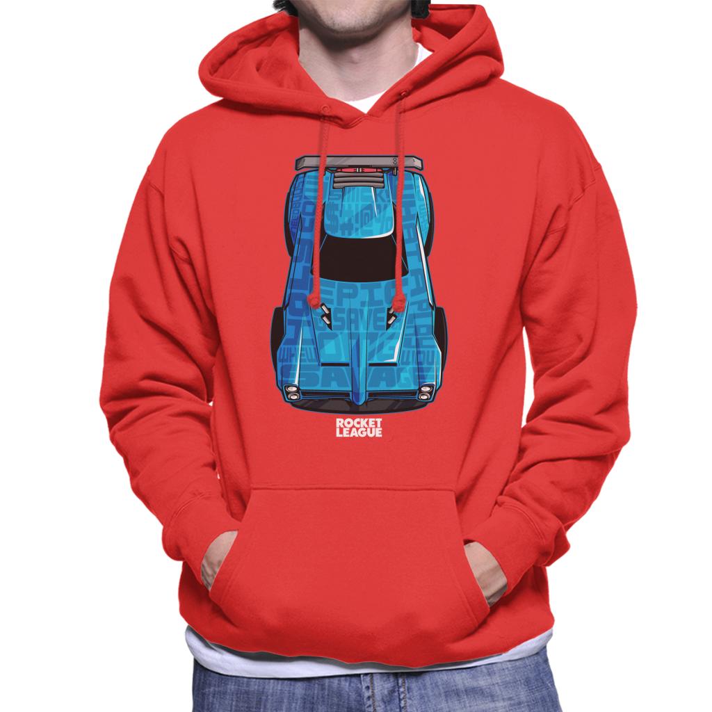 Rocket League Blue Dominus Men's Hooded Sweatshirt-ALL + EVERY