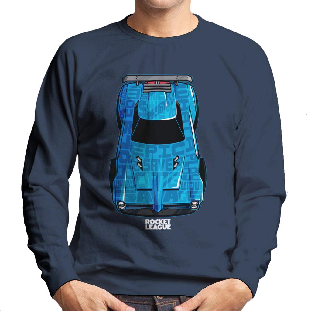 Rocket League Blue Dominus Men's Sweatshirt-ALL + EVERY