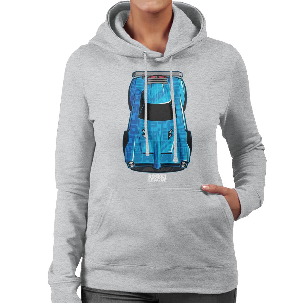 Rocket League Blue Dominus Women's Hooded Sweatshirt-ALL + EVERY