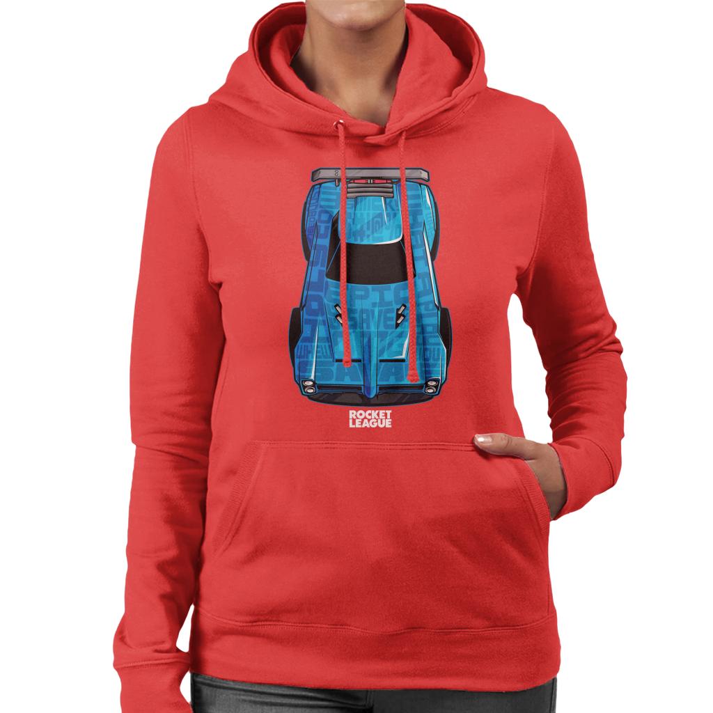 Rocket League Blue Dominus Women's Hooded Sweatshirt-ALL + EVERY