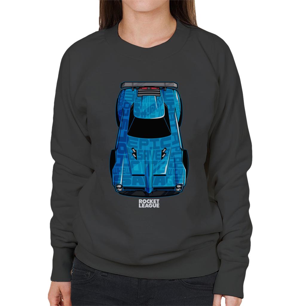 Rocket League Blue Dominus Women's Sweatshirt-ALL + EVERY