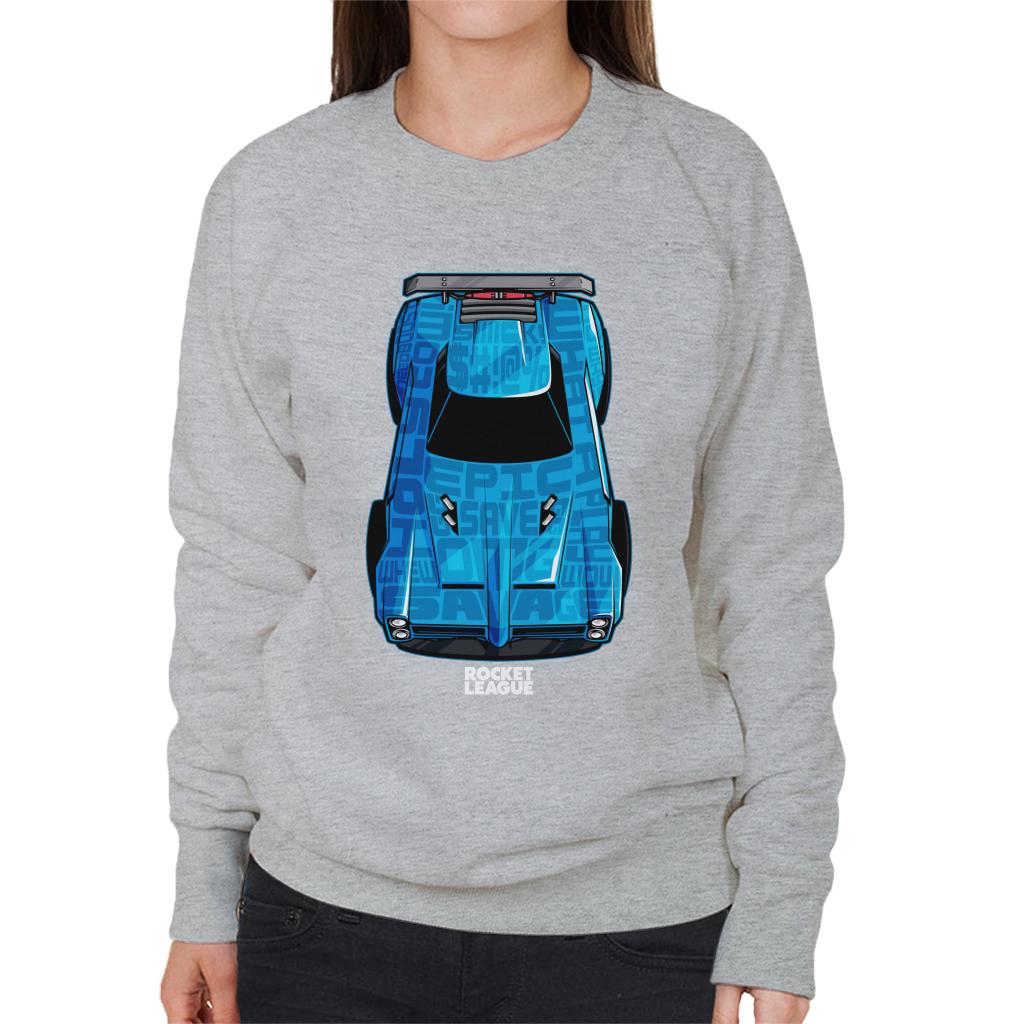 Rocket League Blue Dominus Women's Sweatshirt-ALL + EVERY