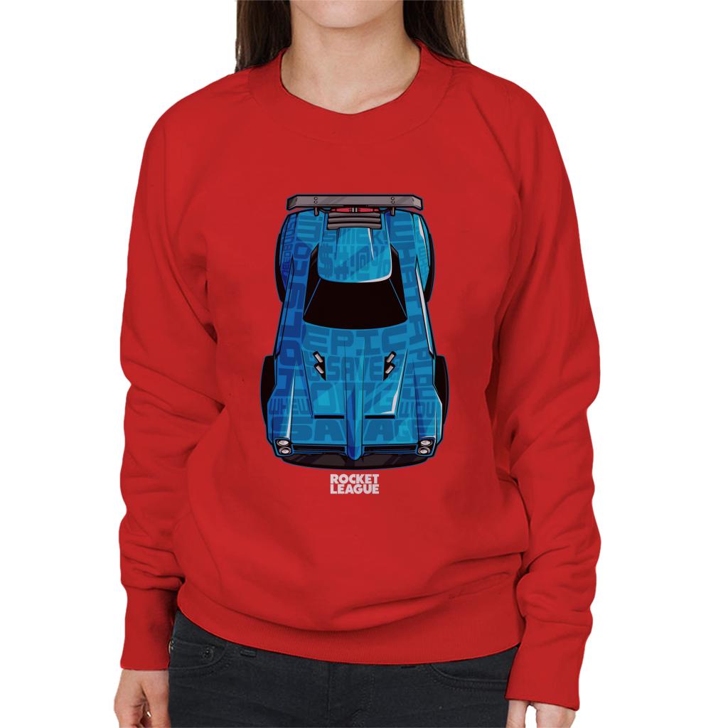 Rocket League Blue Dominus Women's Sweatshirt-ALL + EVERY