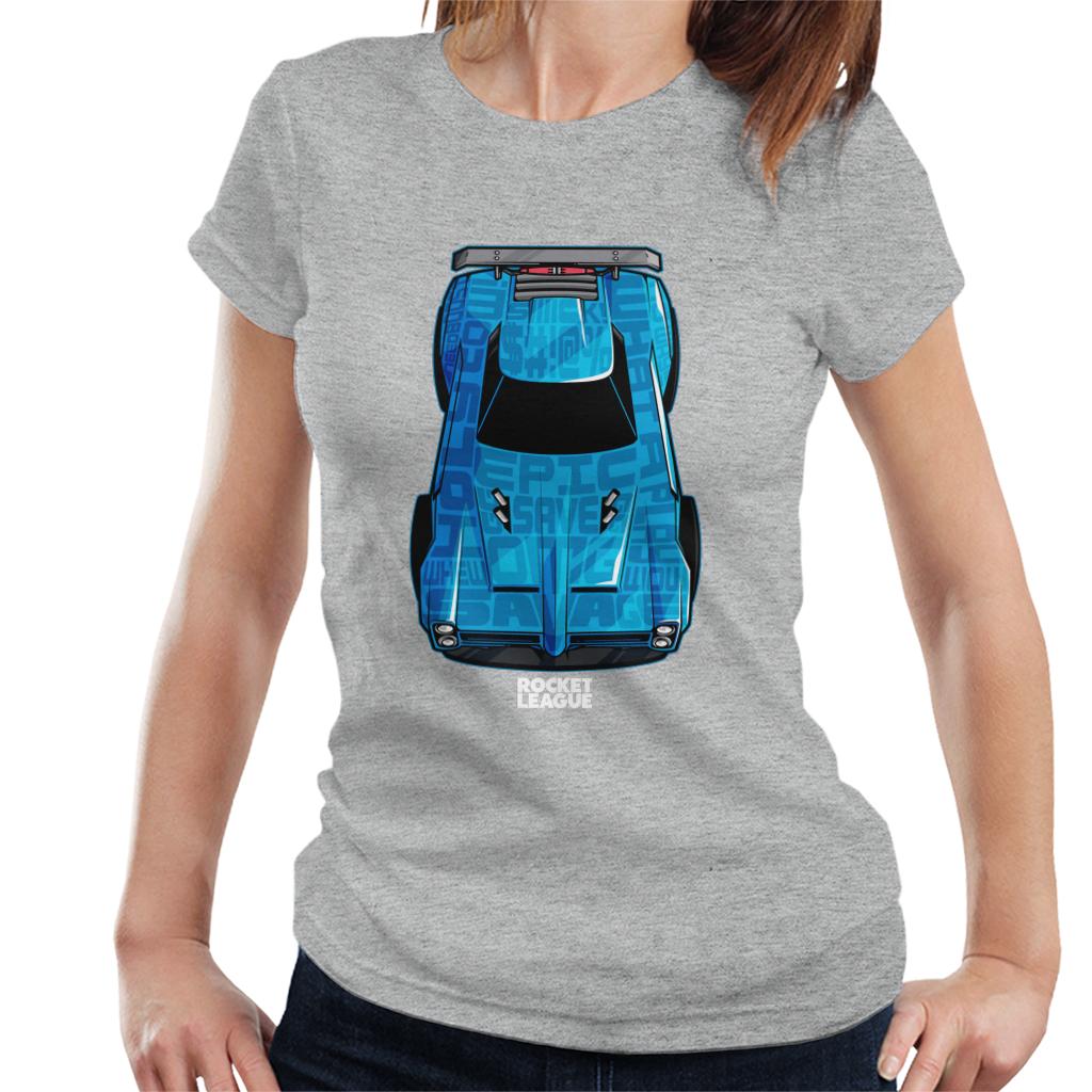 Rocket League Blue Dominus Women's T-Shirt-ALL + EVERY