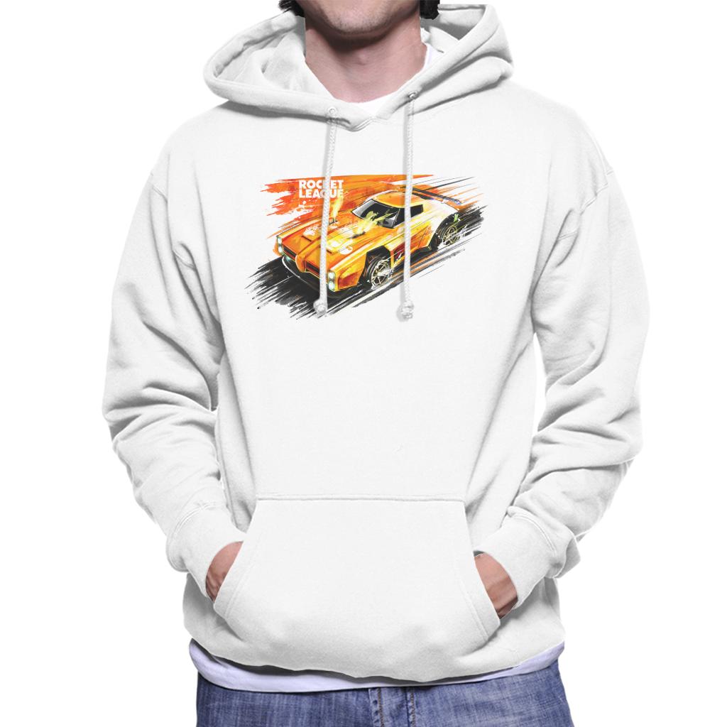 Rocket League Dominus Fire Men's Hooded Sweatshirt-ALL + EVERY