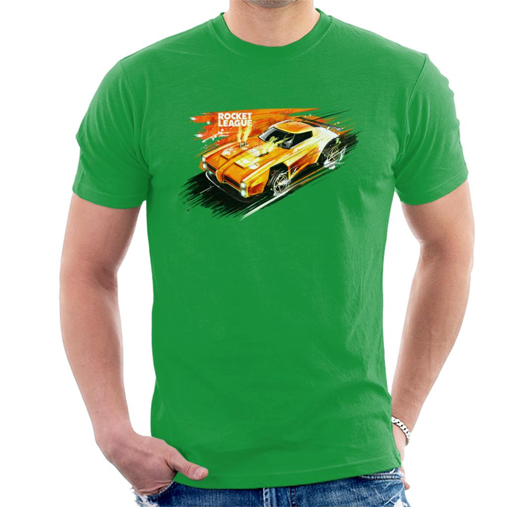 Rocket League Dominus Fire Men's T-Shirt-ALL + EVERY