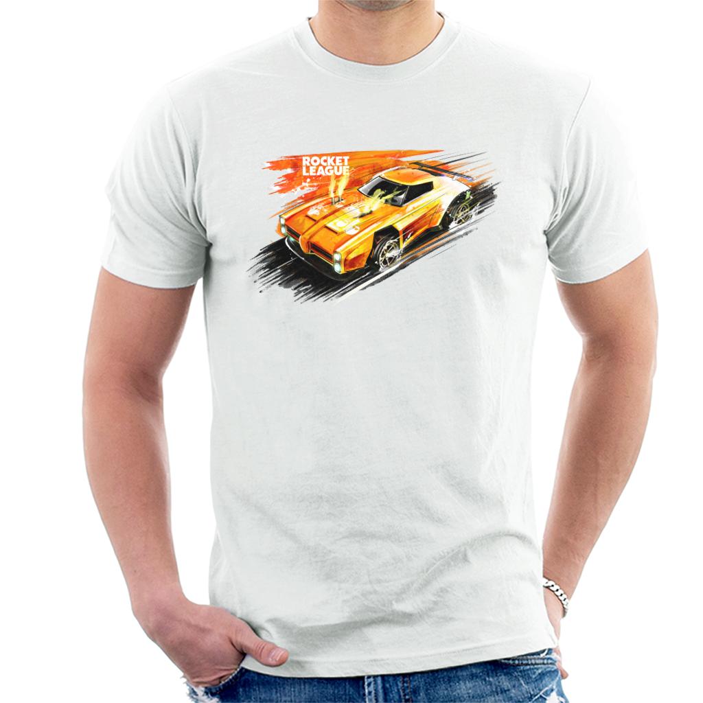 Rocket League Dominus Fire Men's T-Shirt-ALL + EVERY