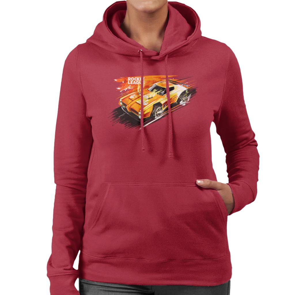 Rocket League Dominus Fire Women's Hooded Sweatshirt-ALL + EVERY