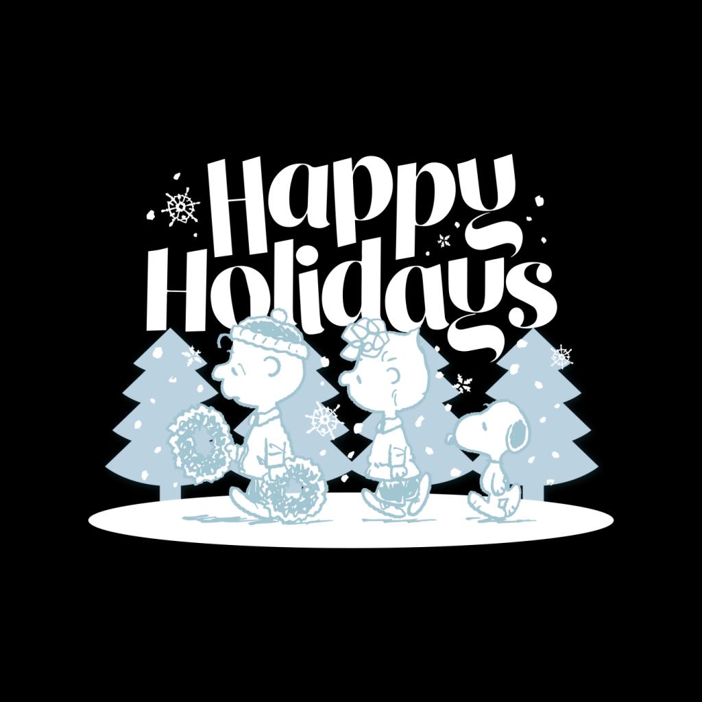 Peanuts Christmas Snoopy Happy Holidays Men's Sweatshirt-ALL + EVERY