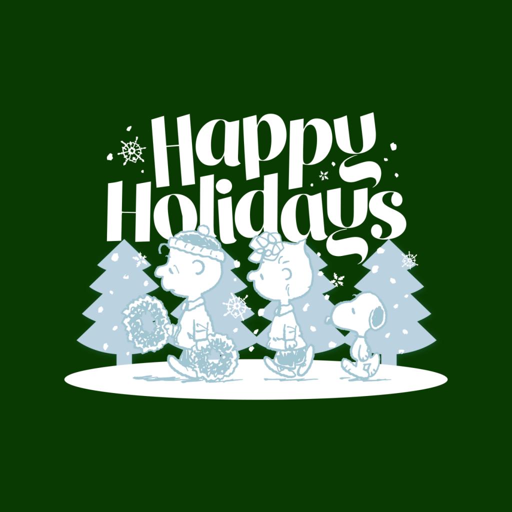 Peanuts Christmas Snoopy Happy Holidays Men's Sweatshirt-ALL + EVERY