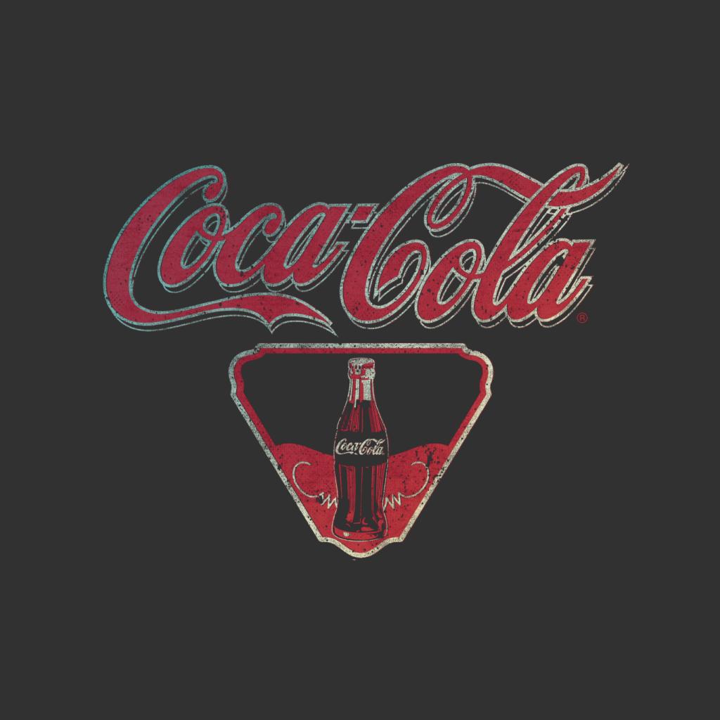 Coca Cola Vintage Bottle Logo Men's T-Shirt-ALL + EVERY