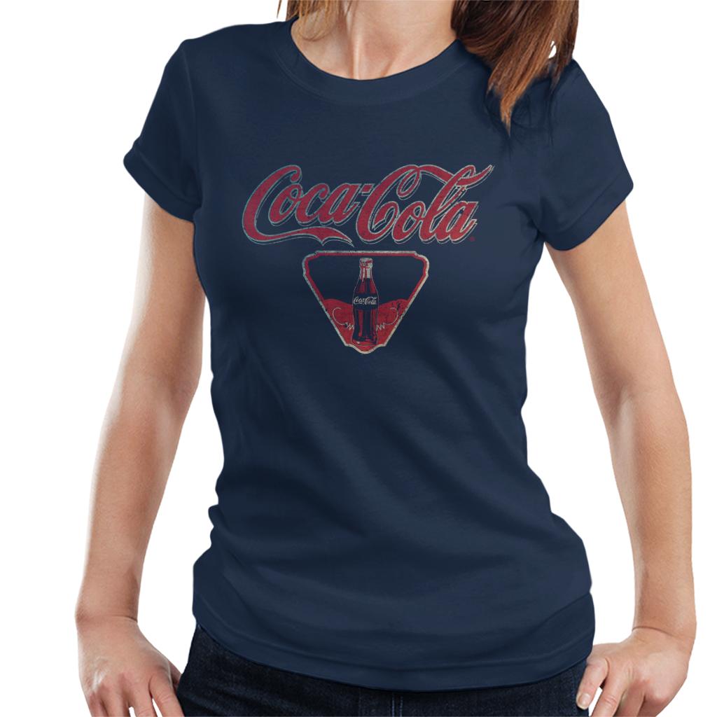 Coca Cola Vintage Bottle Logo Women's T-Shirt-ALL + EVERY