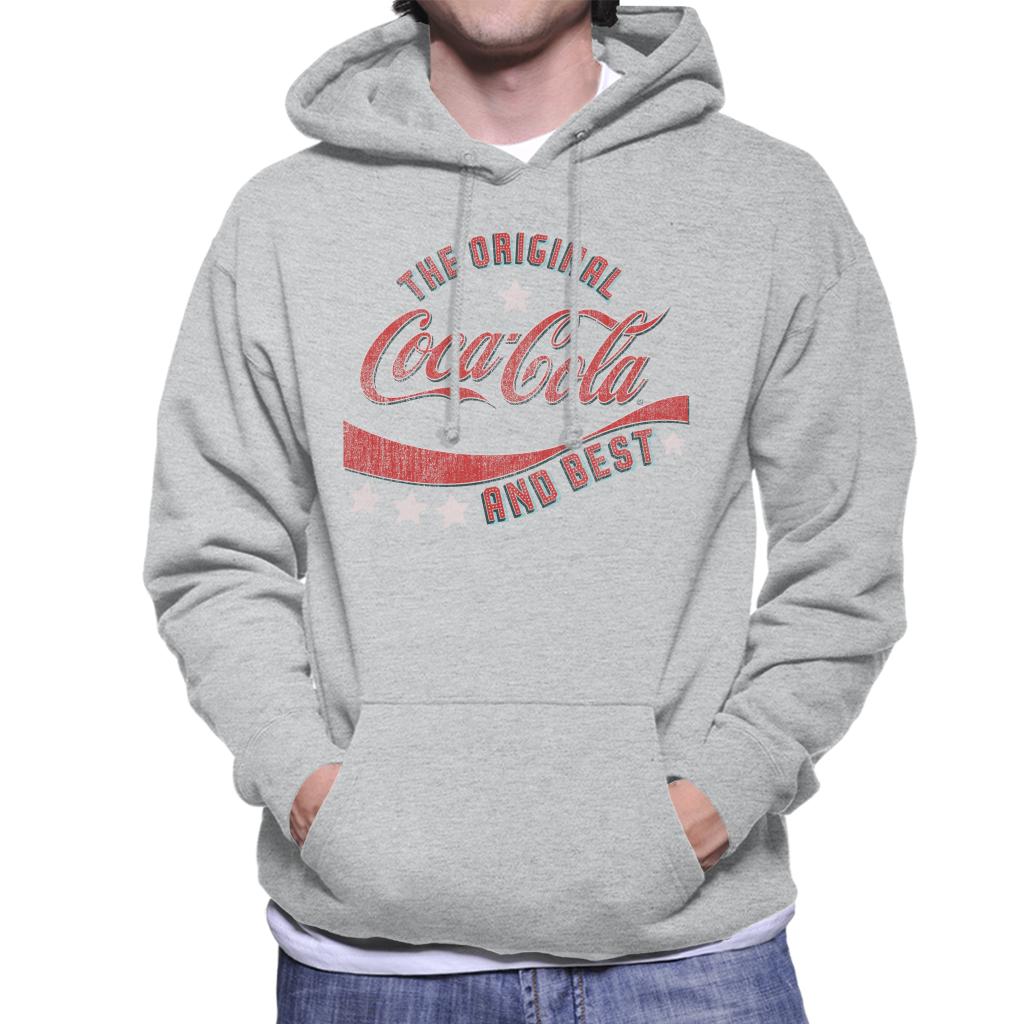 Coca Cola Stars The Original And The Best Men's Hooded Sweatshirt-ALL + EVERY