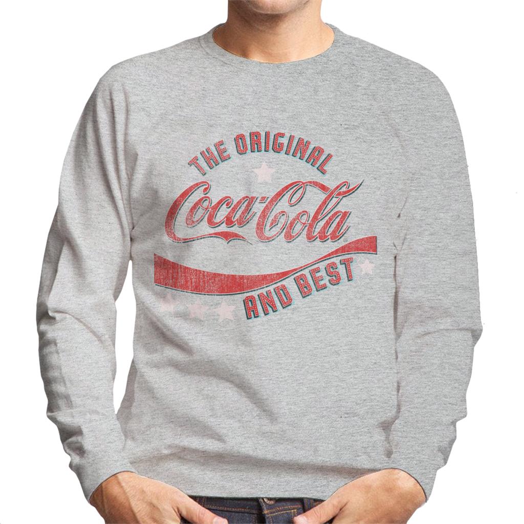 Coca Cola Stars The Original And The Best Men's Sweatshirt-ALL + EVERY