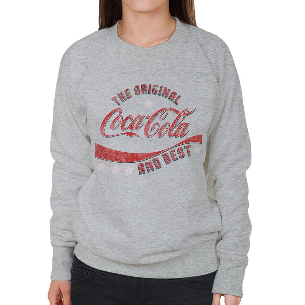 Coca Cola Stars The Original And The Best Women's Sweatshirt-ALL + EVERY