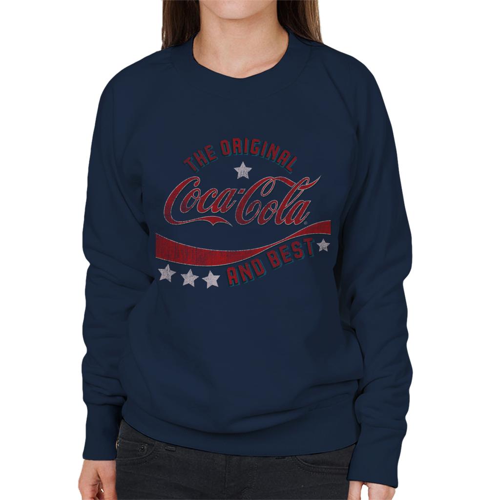 Coca Cola Stars The Original And The Best Women's Sweatshirt-ALL + EVERY