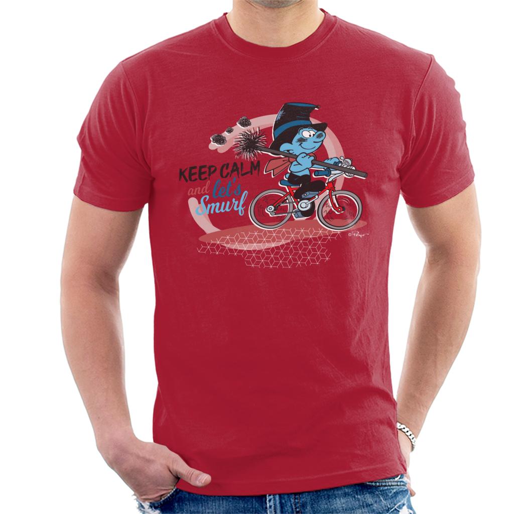 The Smurfs Sweepy Smurf And Let's Go Men's T-Shirt-ALL + EVERY