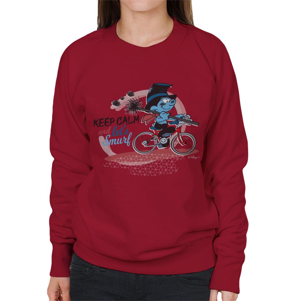 The Smurfs Sweepy Smurf And Let's Go Women's Sweatshirt-ALL + EVERY